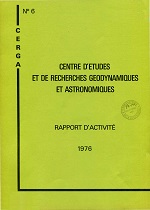 PO142 5 CERGA6 rapport activite cerga 1976 titre